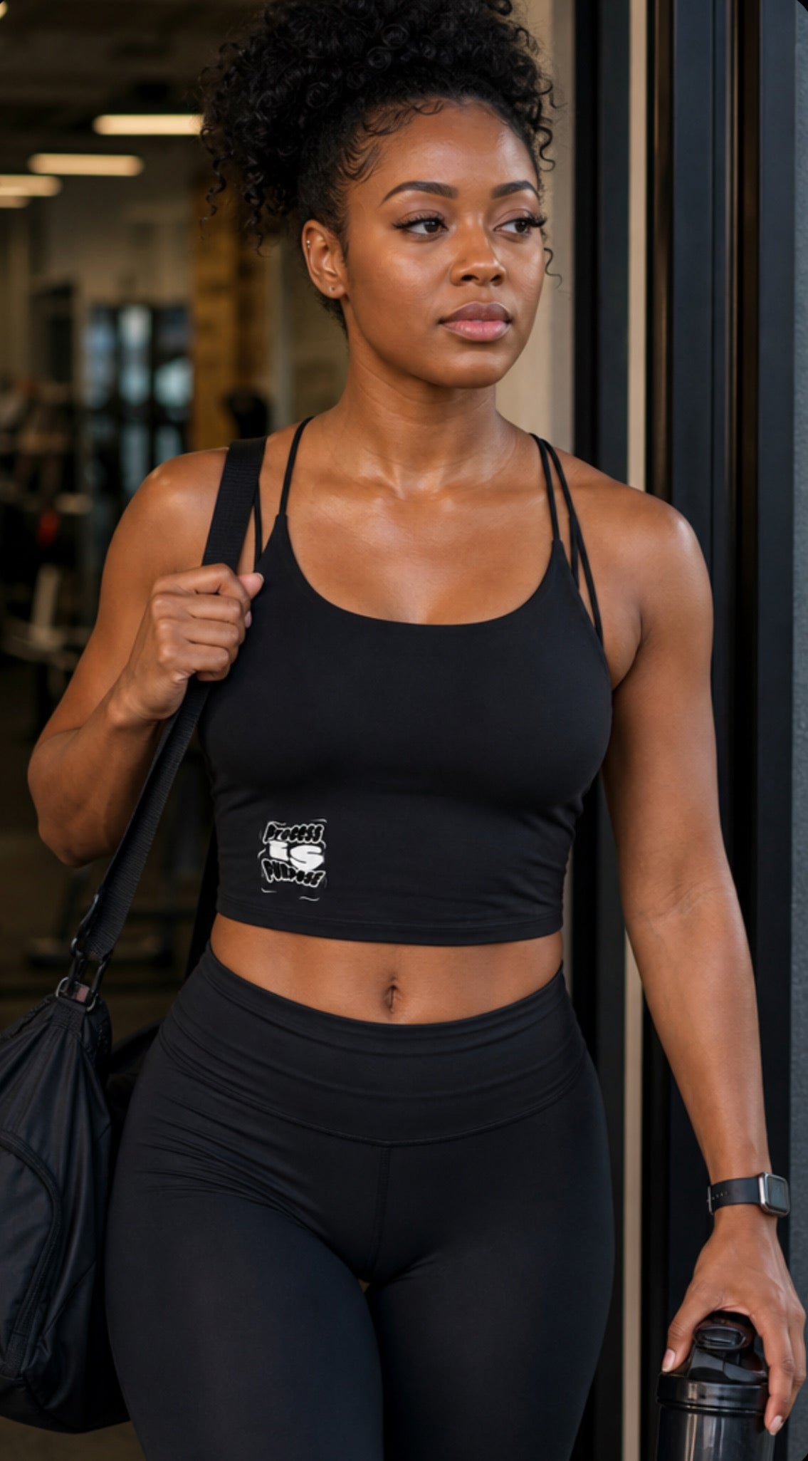 Process is Purpose Women’s Lux Bra (Black)
