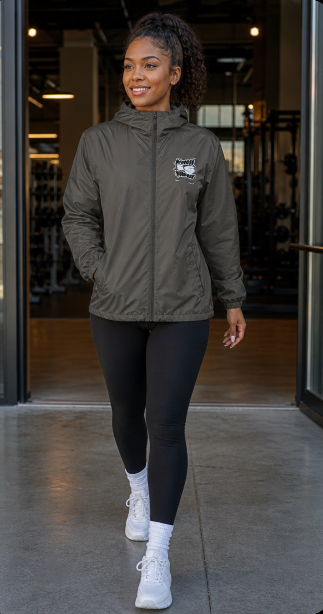 Process is Purpose Windbreaker (Graphite) (Unisex)