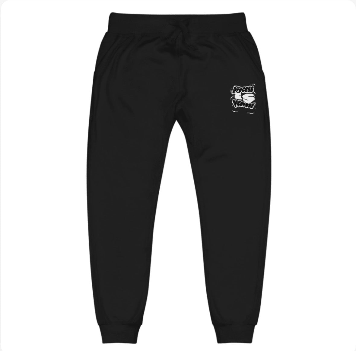 Process is Purpose Fleece joggers (Black) (Unisex)
