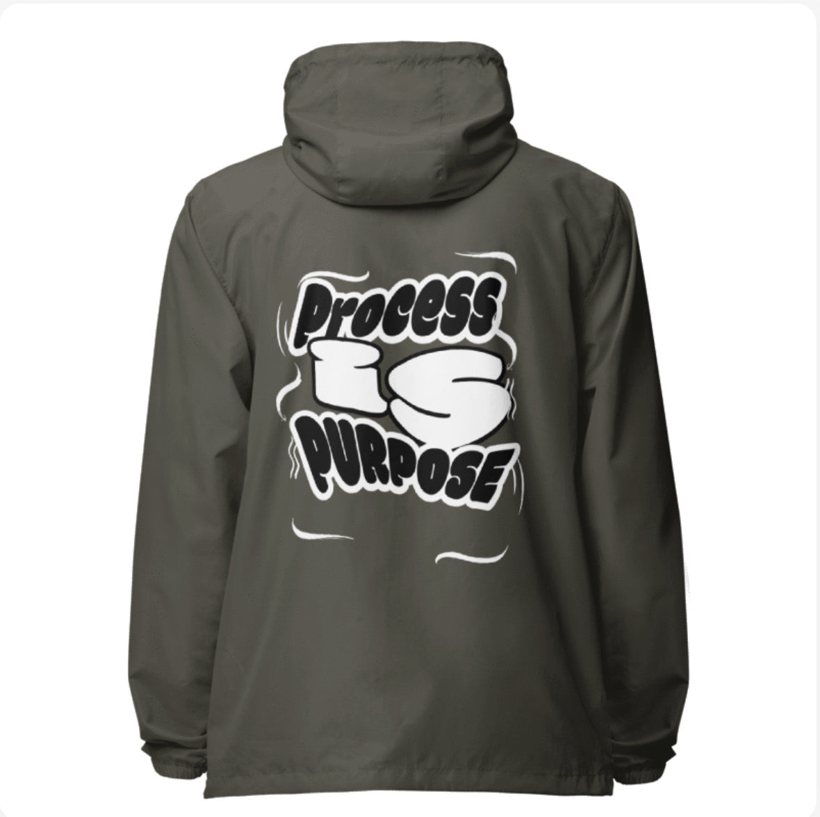 Process is Purpose Windbreaker (Graphite) (Unisex)