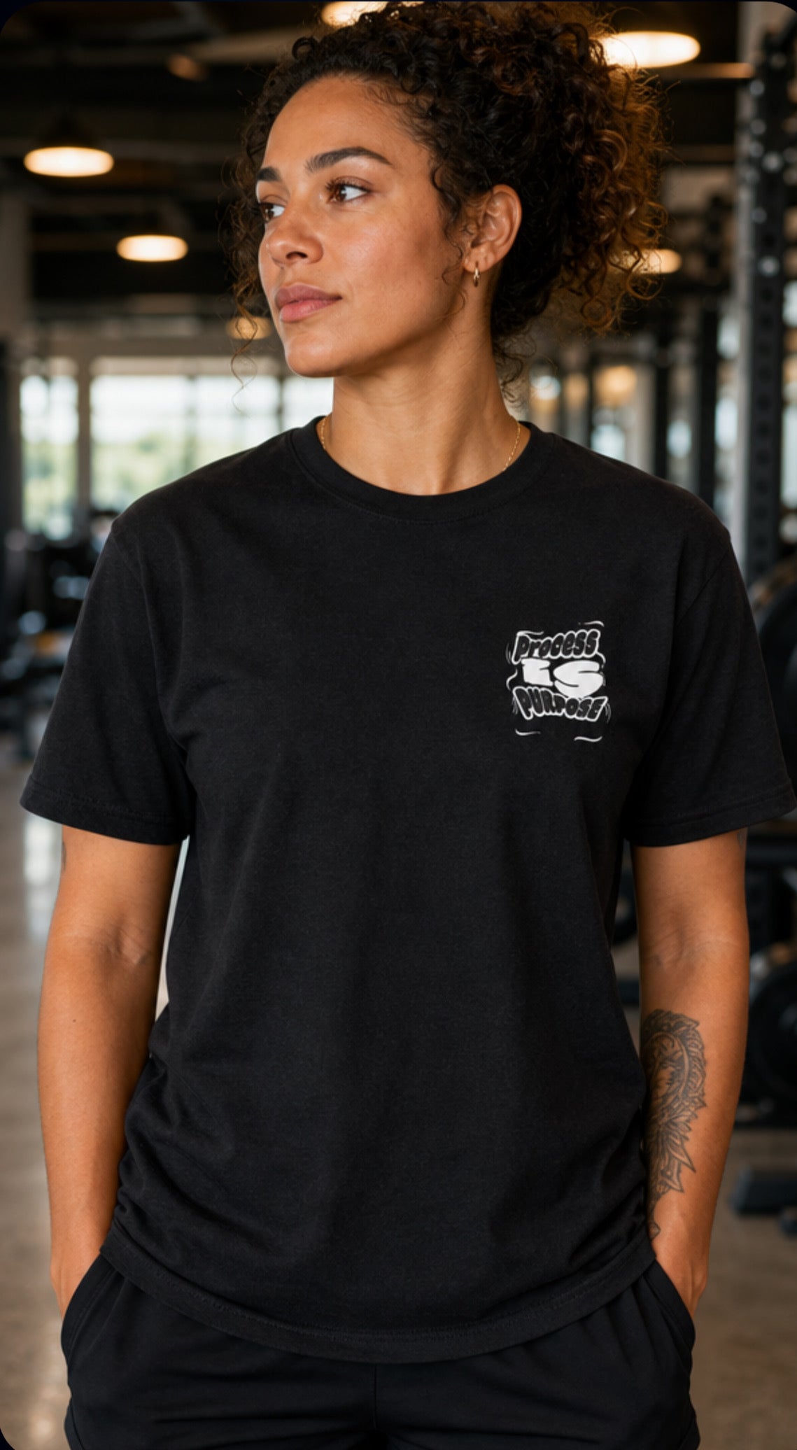 Process is Purpose T-shirt (Black) (Unisex)