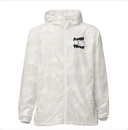 Process is Purpose Windbreaker (White camo) (Unisex)