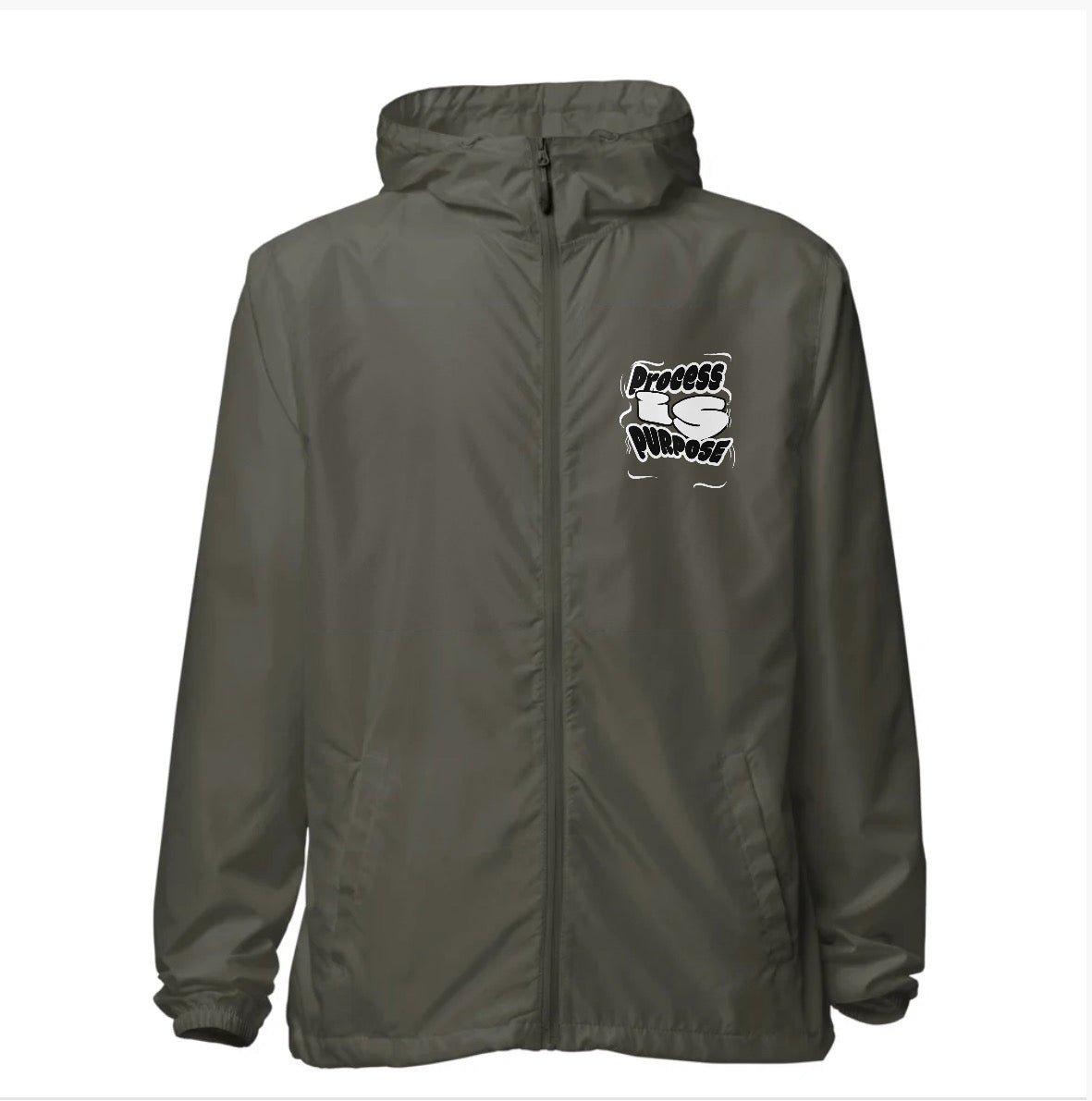Process is Purpose Windbreaker (Graphite) (Unisex)