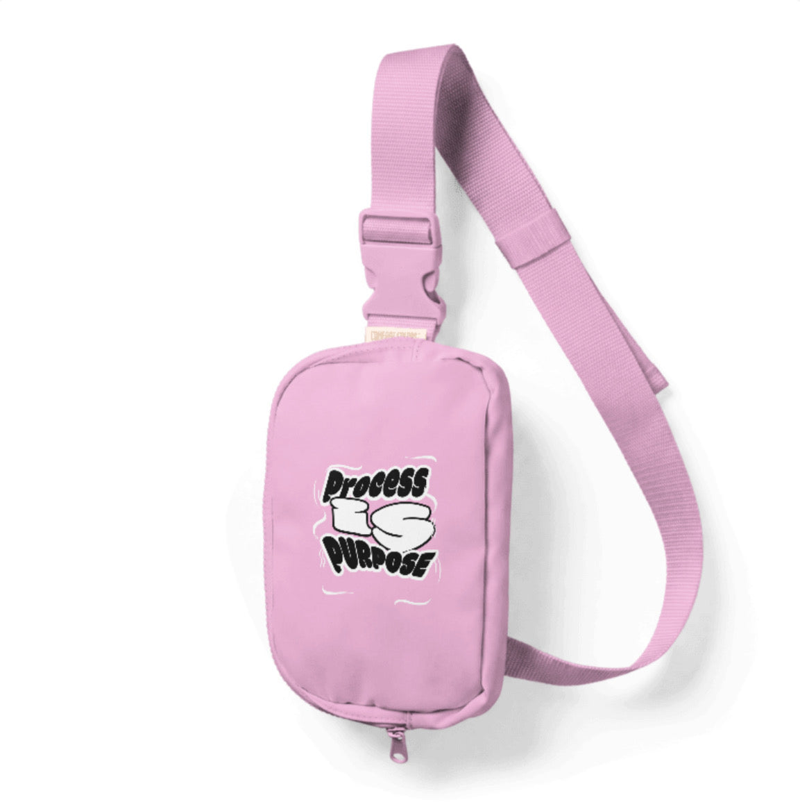 Process is Purpose Crossbody Bag (Rose Quartz)