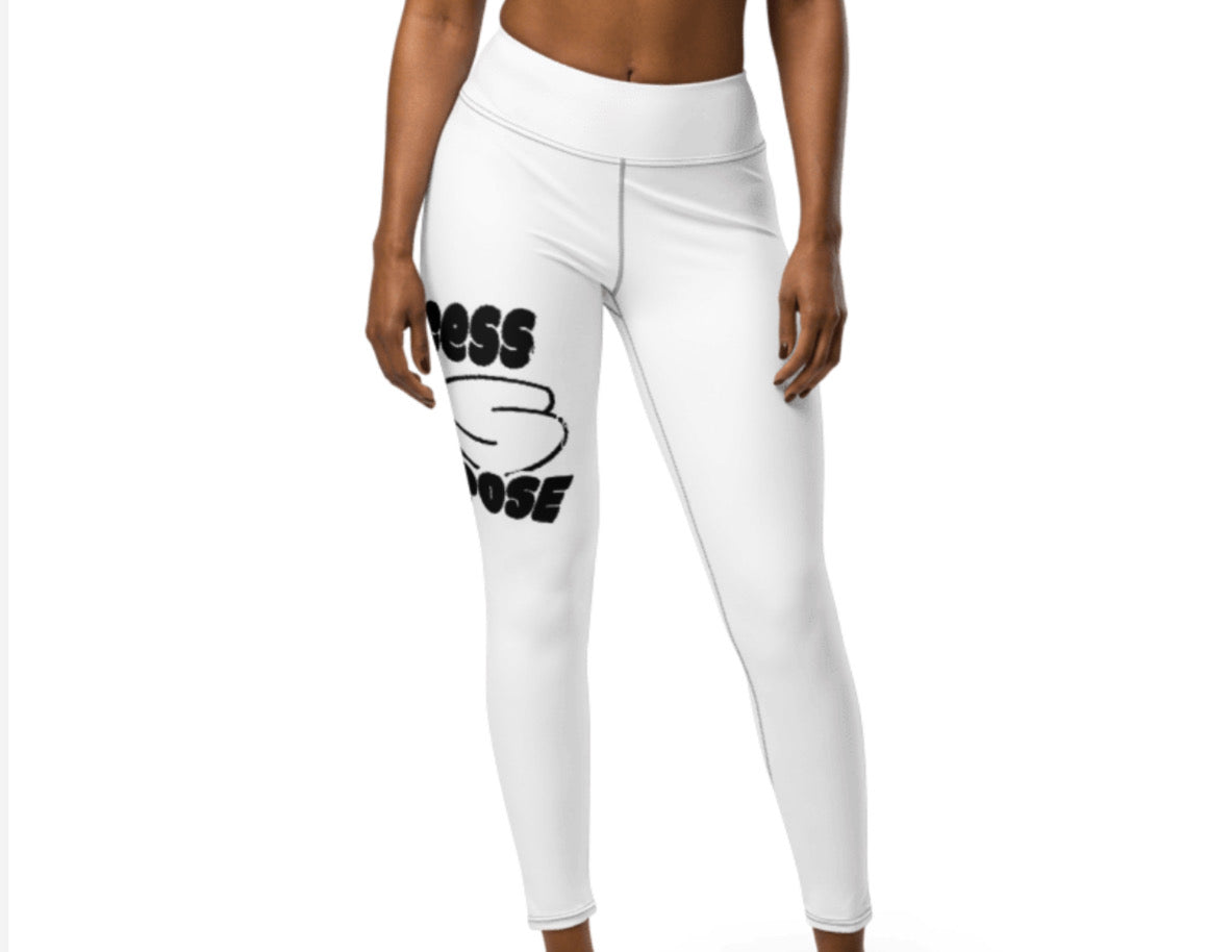 Process is Purpose woman’s high waist leggings (White)