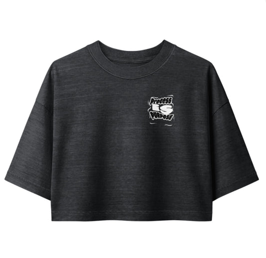 Process is Purpose cropped Tee (Black)