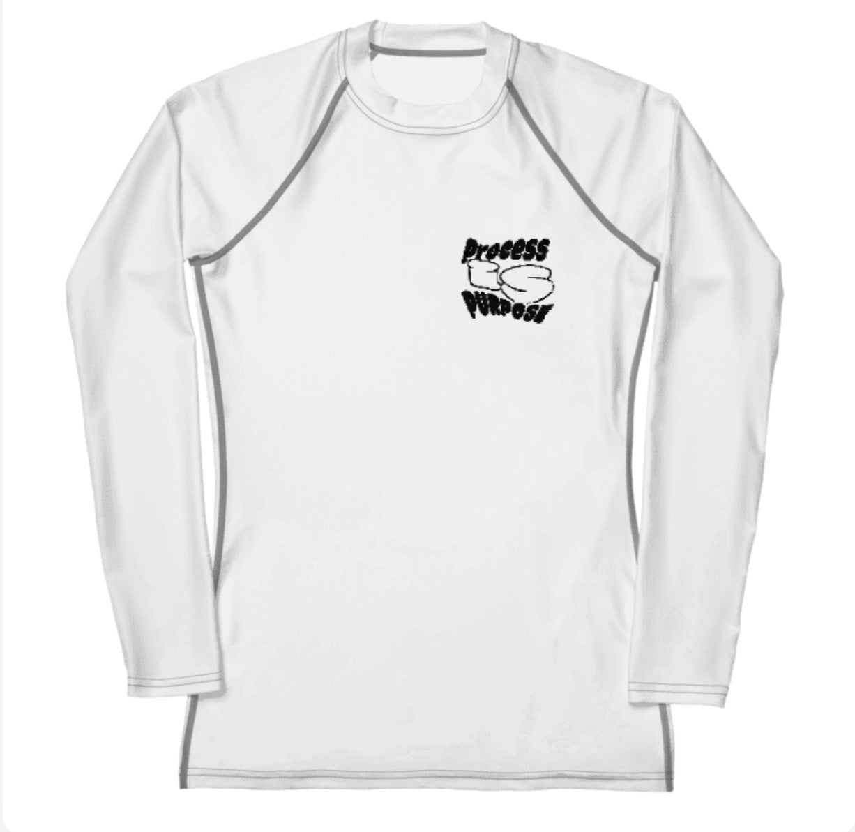 Process is Purpose woman’s long sleeve (White)