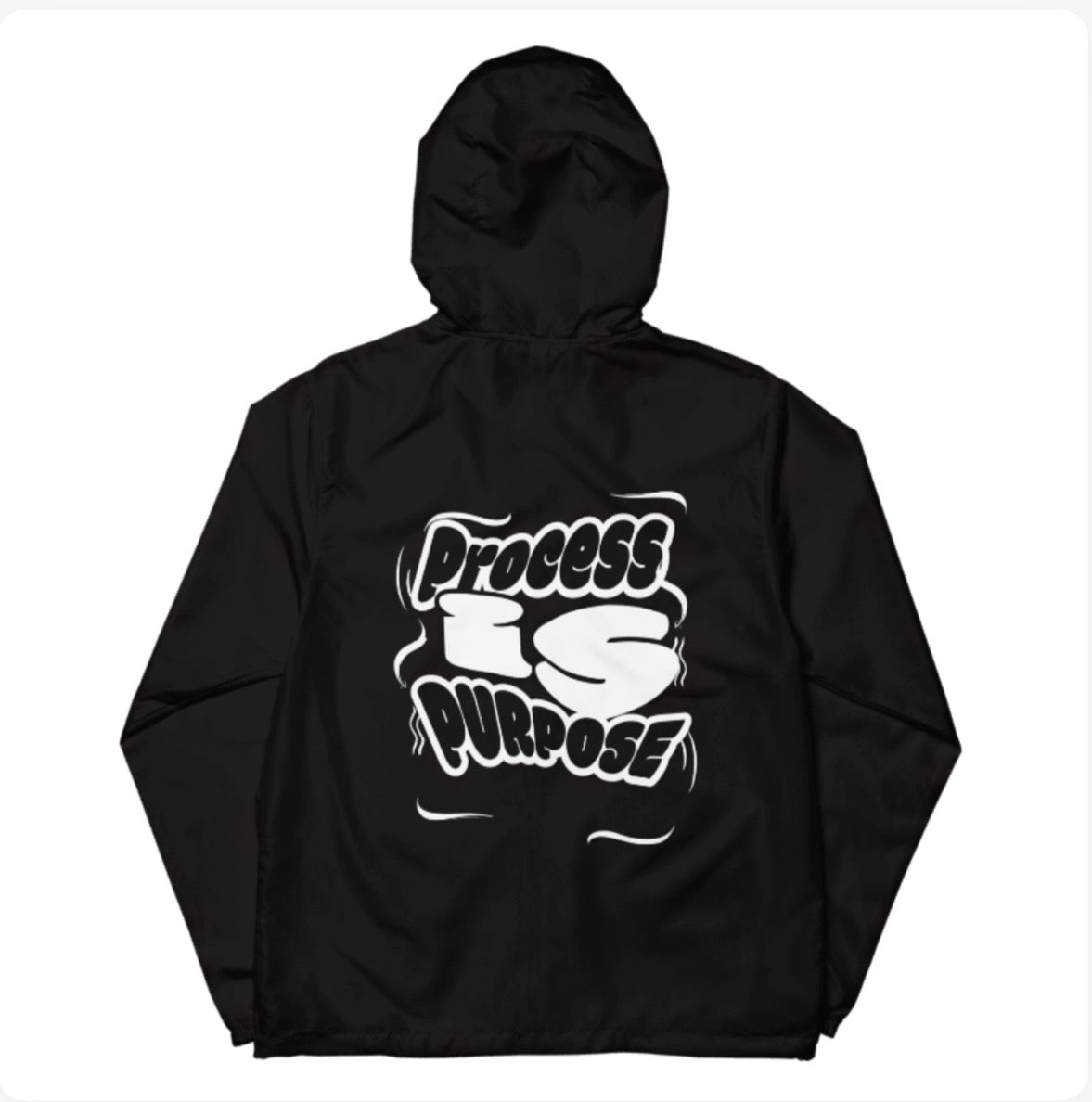 Process is Purpose Windbreaker (black)(Unisex)