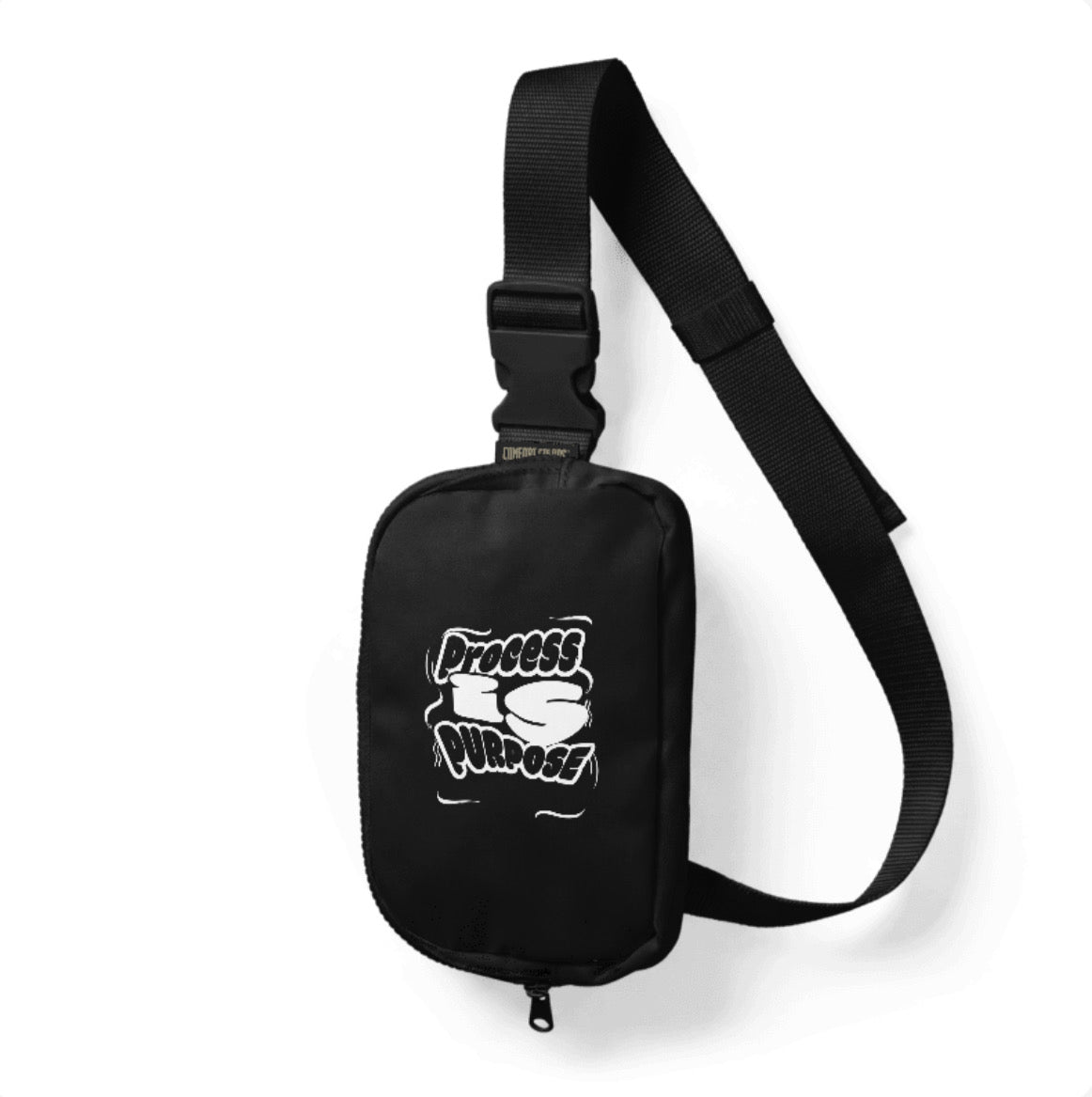 Process is Purpose Crossbody Bag (Black)