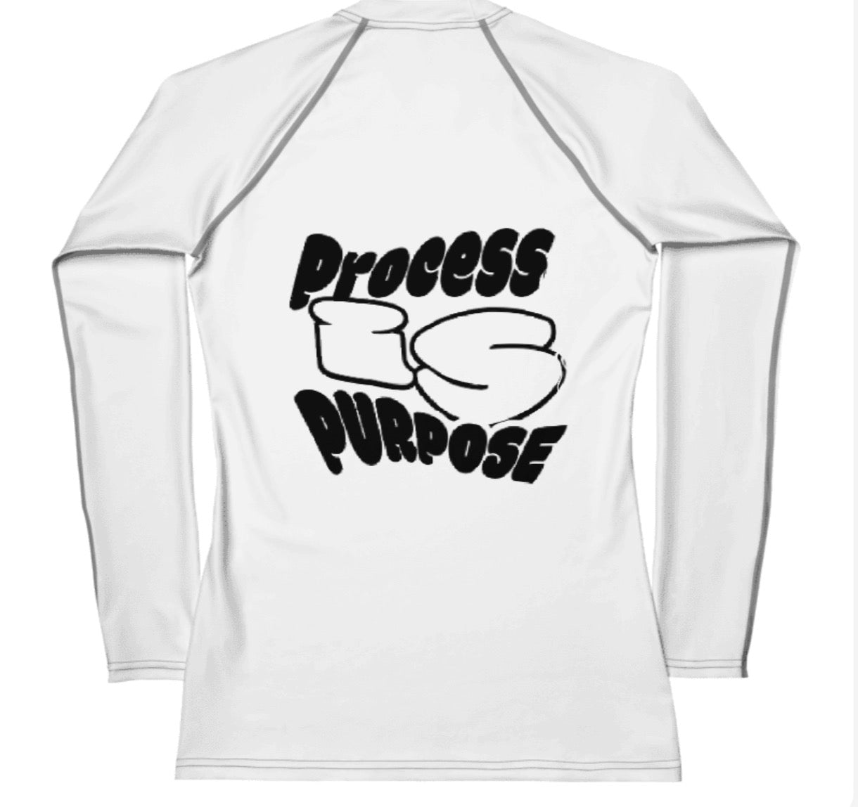 Process is Purpose woman’s long sleeve (White)