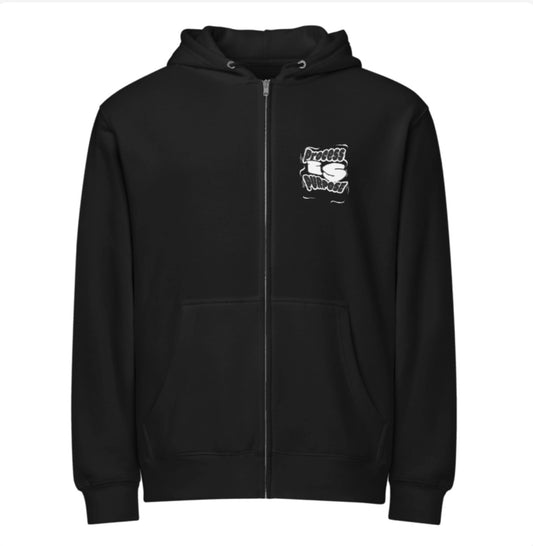 Process is Purpose Hoodie with zipper (Black) (Unisex)